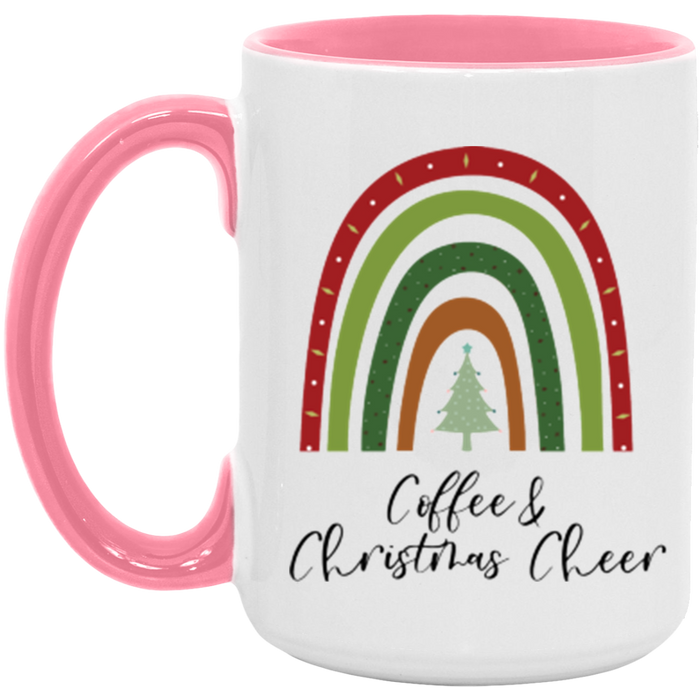 Rainbow Coffee and Christmas Cheer Mug