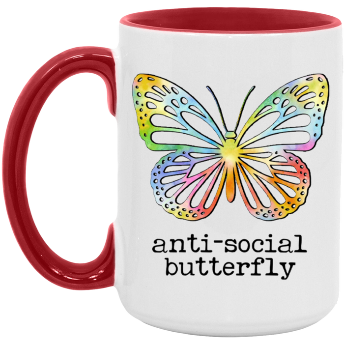 Anti-Social Butterfly Mug