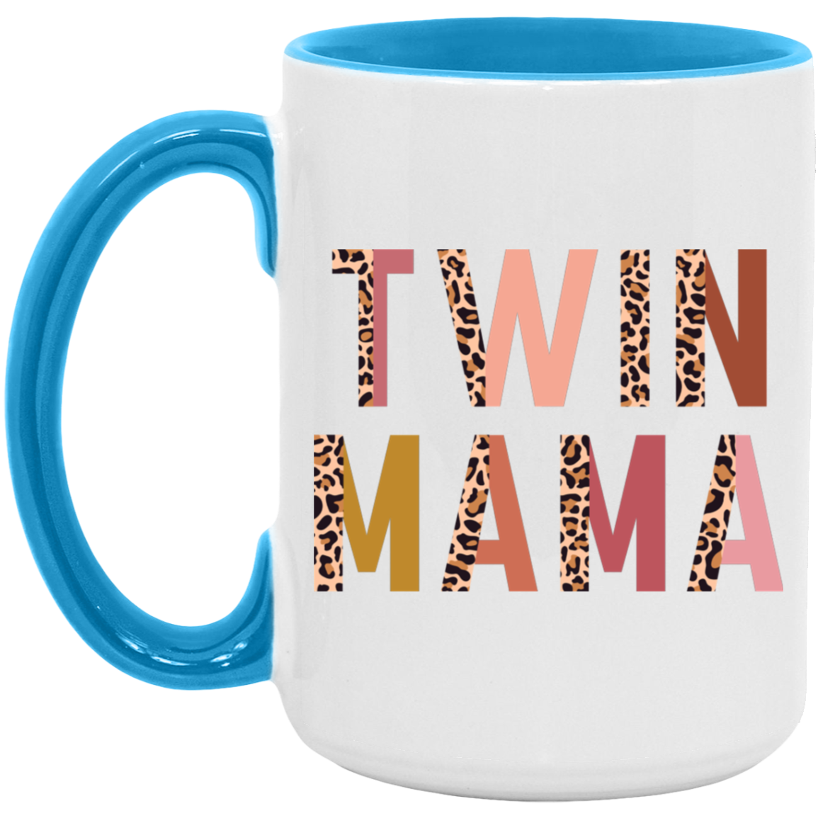 Half Leopard Twin Mama Mug