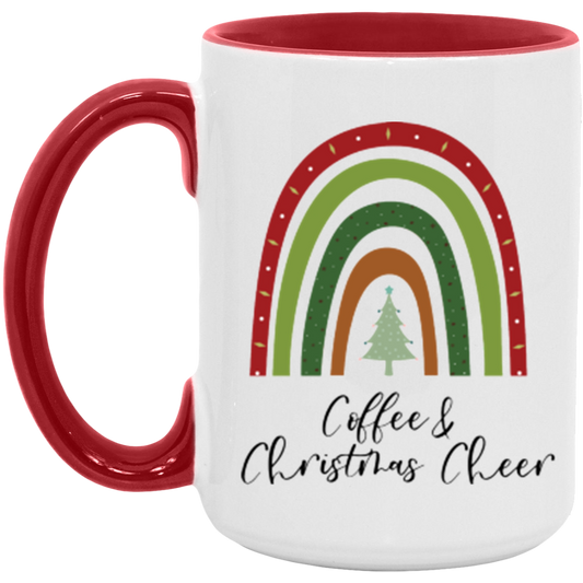 Rainbow Coffee and Christmas Cheer Mug