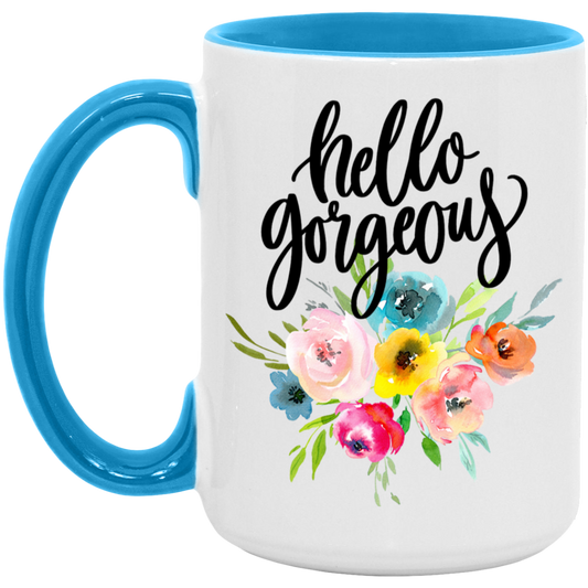 Hello Gorgeous Floral Mug