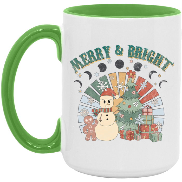 Retro Merry and Bright Mug
