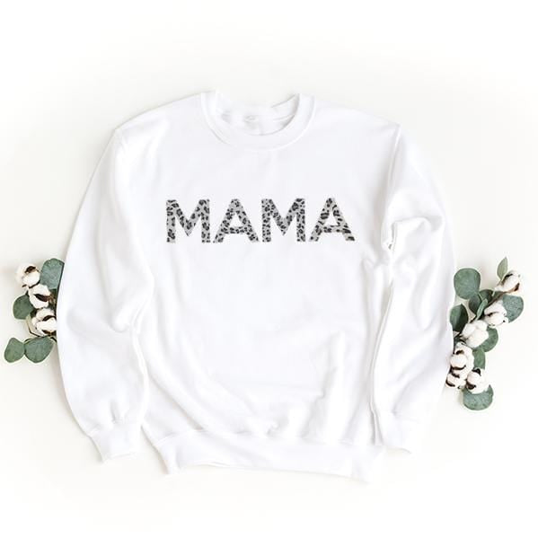 Grey Mama Leopard Sweatshirt