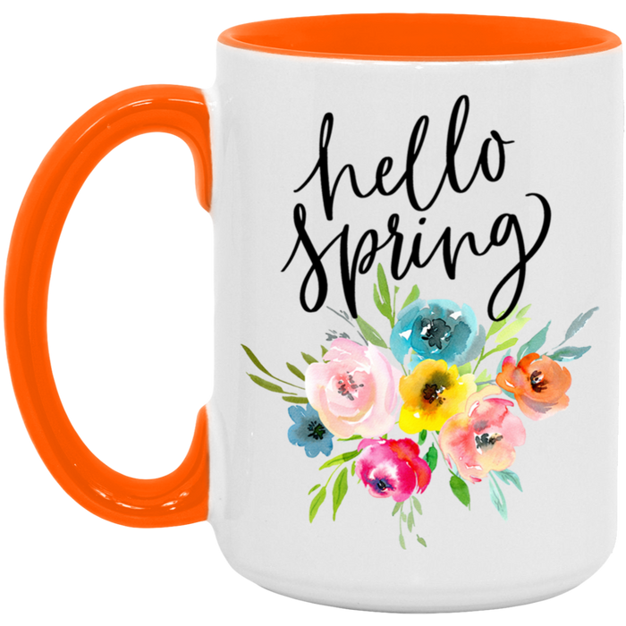 Bright Floral Hello Spring Mug