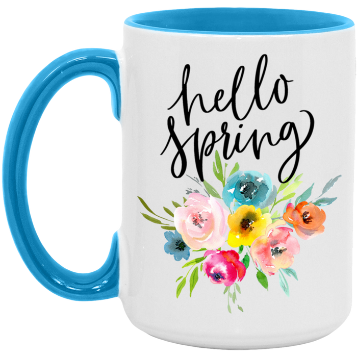 Bright Floral Hello Spring Mug