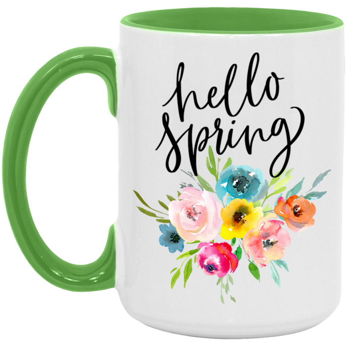 Bright Floral Hello Spring Mug