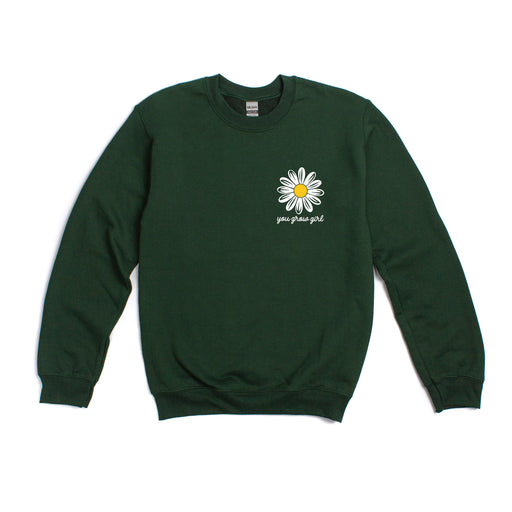 Daisy Sweatshirt, Flower Crewneck Sweatshirt for Spring, You Grow Girl, Positivity Shirts, Female Empowerment Shirt