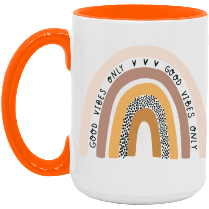 Good Vibes Only Rainbow Mug