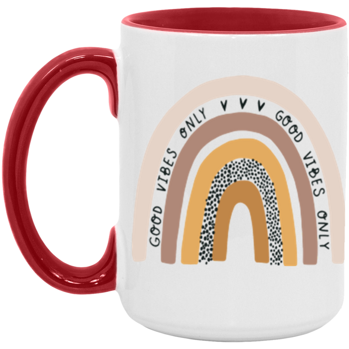 Good Vibes Only Rainbow Mug