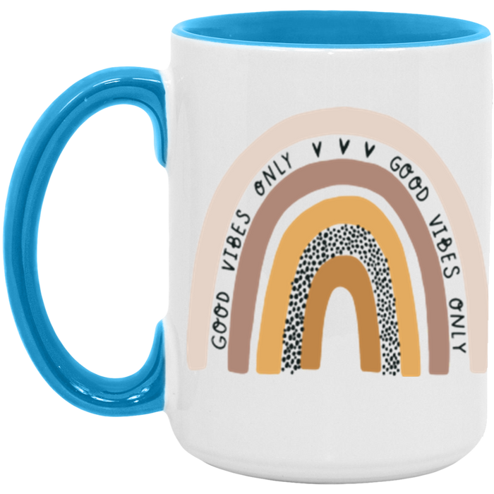Good Vibes Only Rainbow Mug