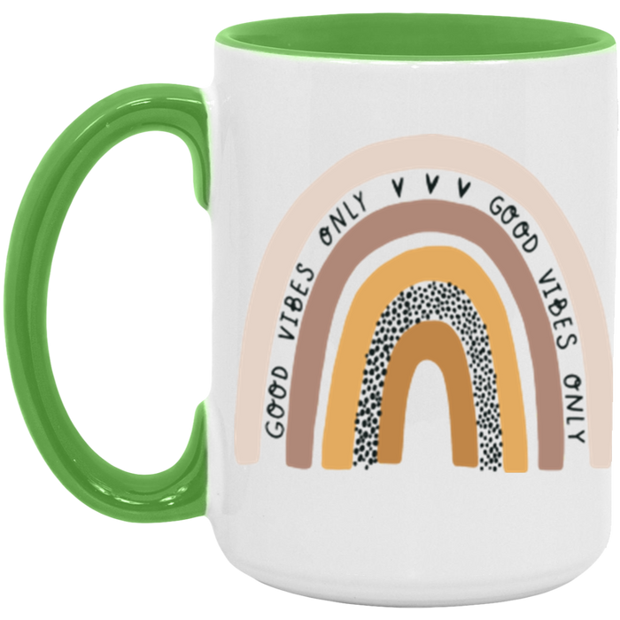Good Vibes Only Rainbow Mug