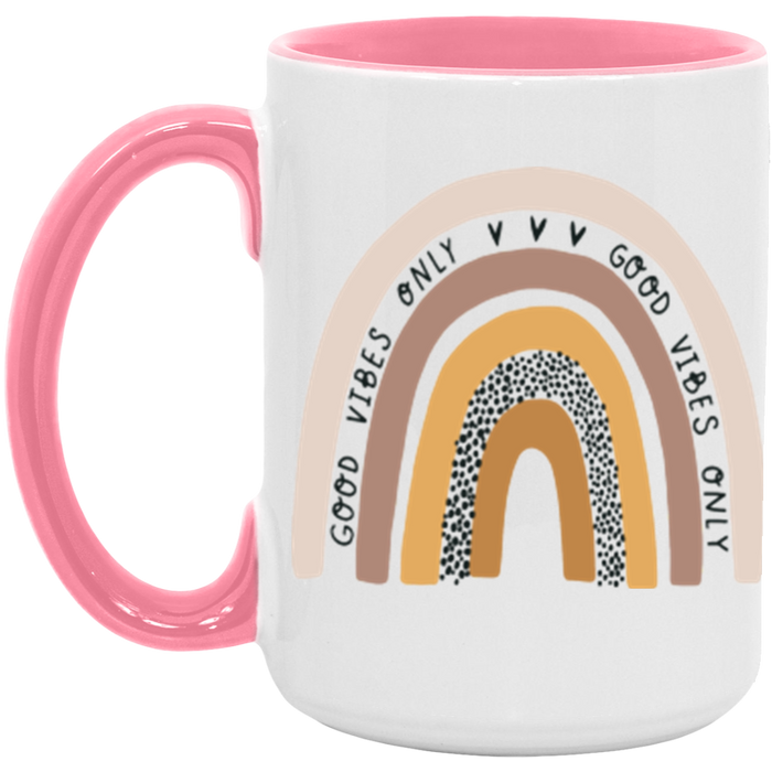 Good Vibes Only Rainbow Mug