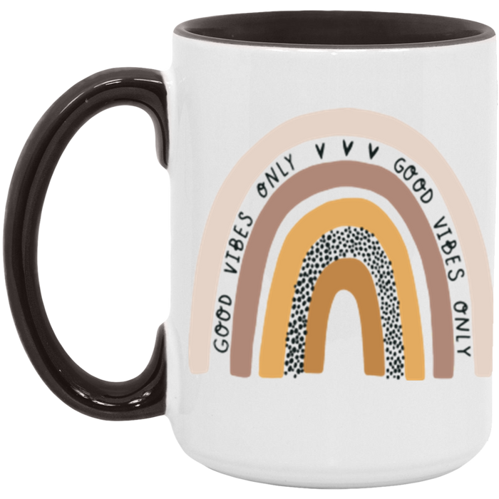 Good Vibes Only Rainbow Mug