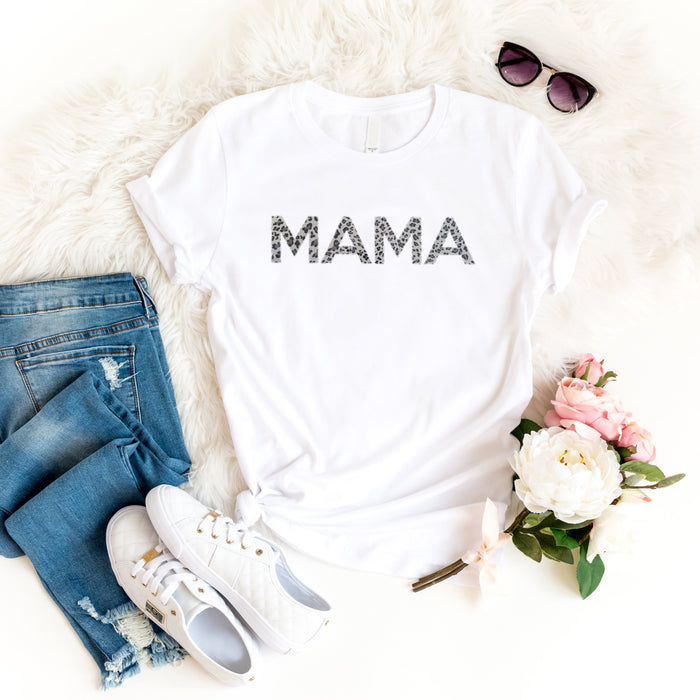 Grey Mama Leopard Print T-Shirt