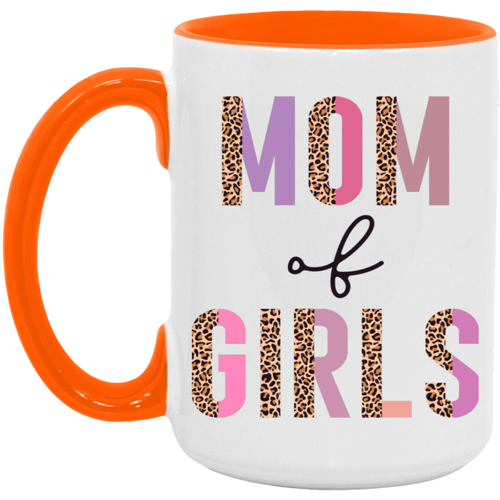 Half Leopard Mom of Girls Mug
