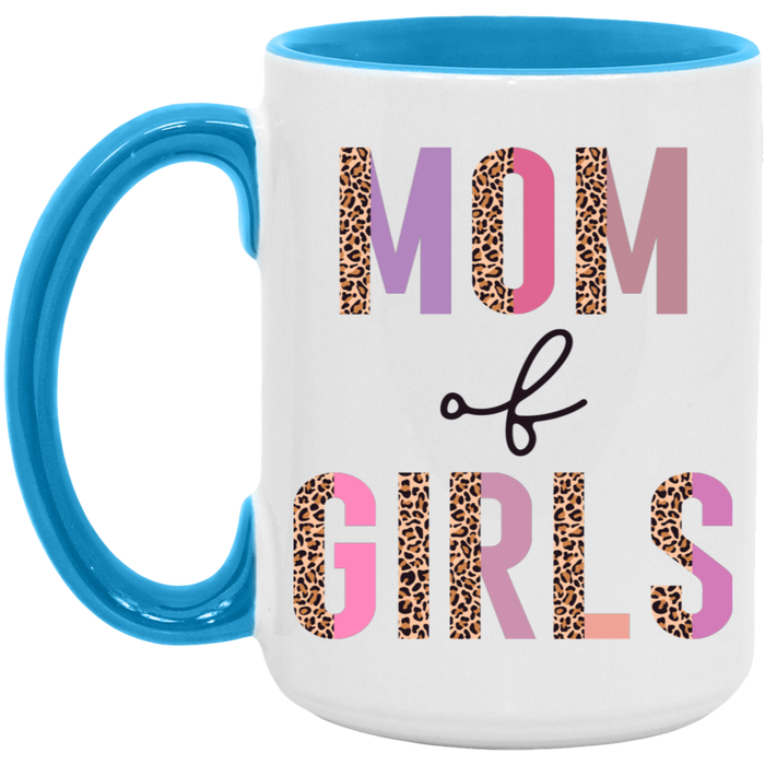 Half Leopard Mom of Girls Mug
