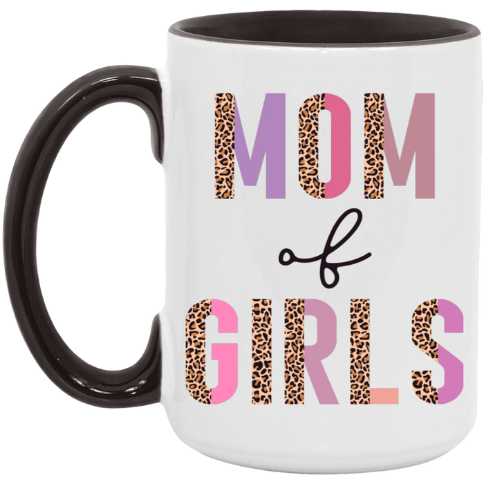 Half Leopard Mom of Girls Mug