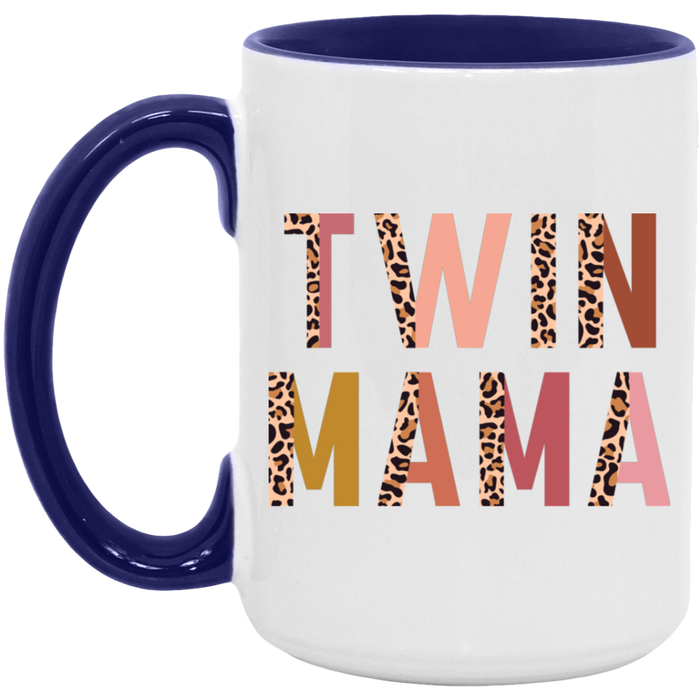 Half Leopard Twin Mama Mug