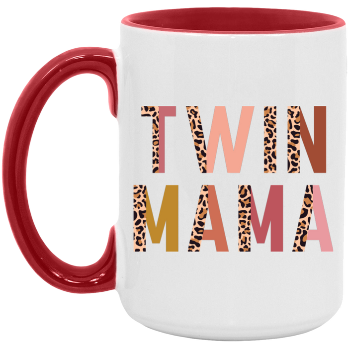 Half Leopard Twin Mama Mug