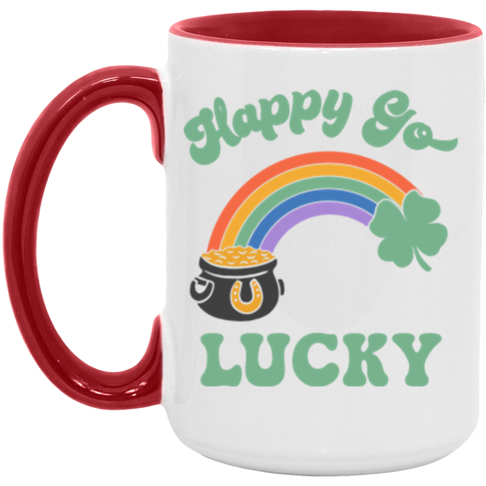 Happy Go Lucky Rainbow Mug