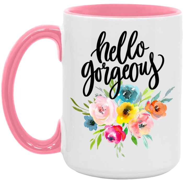 Hello Gorgeous Floral Mug