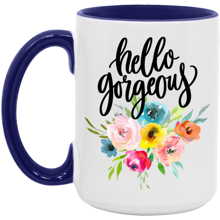 Hello Gorgeous Floral Mug