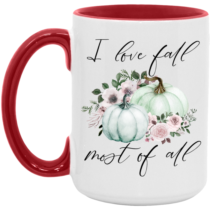 I Love Fall Most Of All Mug