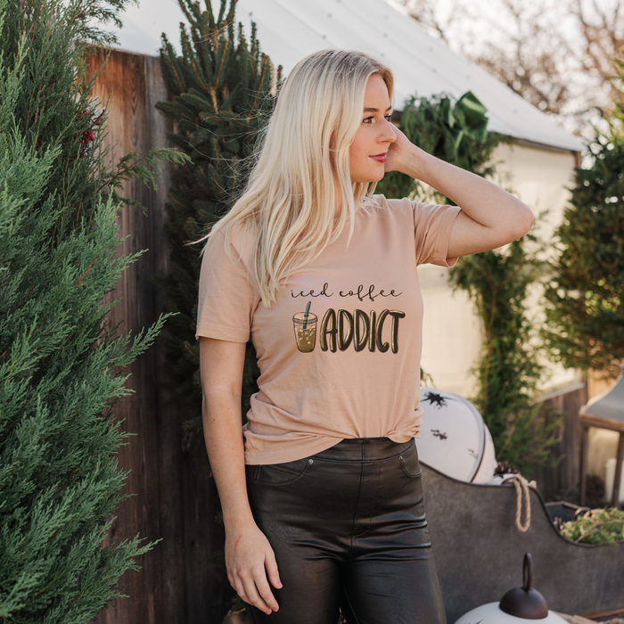 Iced Coffee Addict  T-Shirt