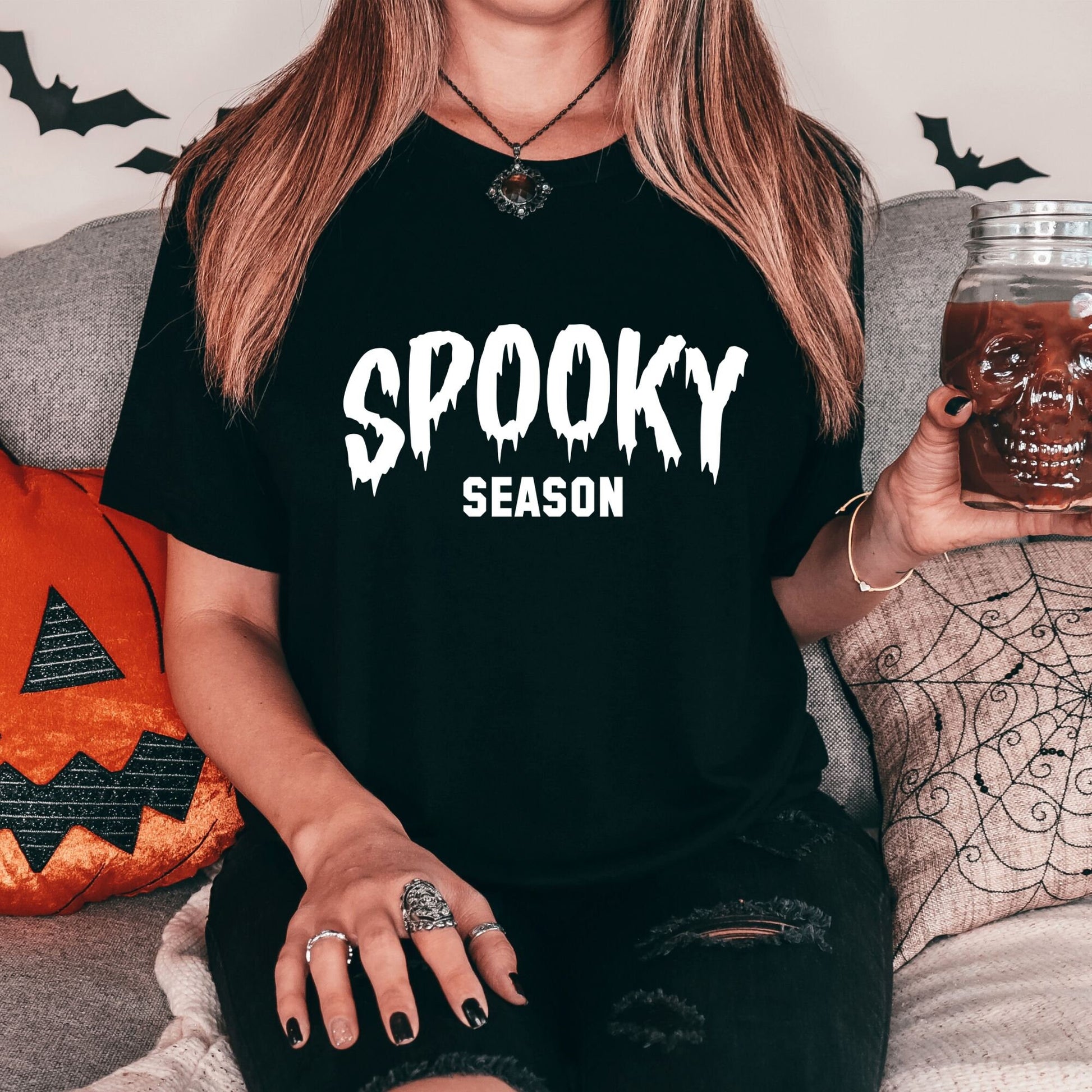 Spooky Season Shirt, Halloween Graphic Tees, Creepy Shirts for Halloween, Trick or Treat Shirt, Fall Shirts, Halloween Party Shirts