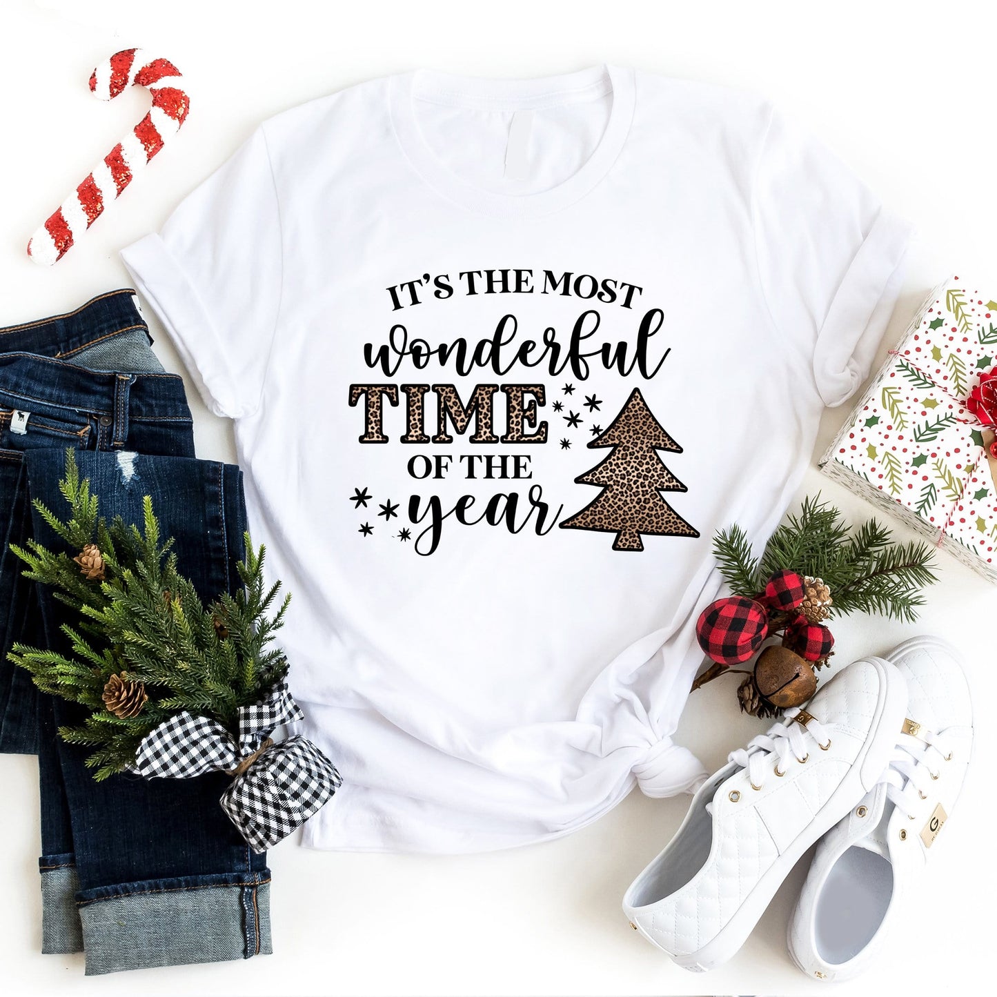 It's The Most Wonderful Time of the Year T-Shirt - Leopard