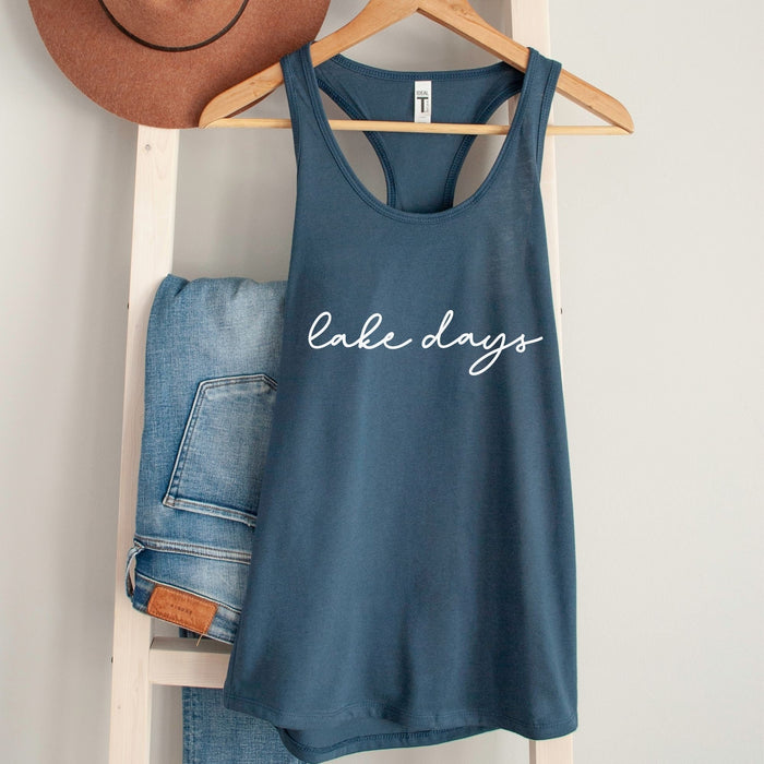 Lake Days Tank Top, Lake Life Tank Top for Women, Lake Lover Gifts, Summer Tanks, Vacation Tank Top, Racerback Tank Top, Cottage Shirt