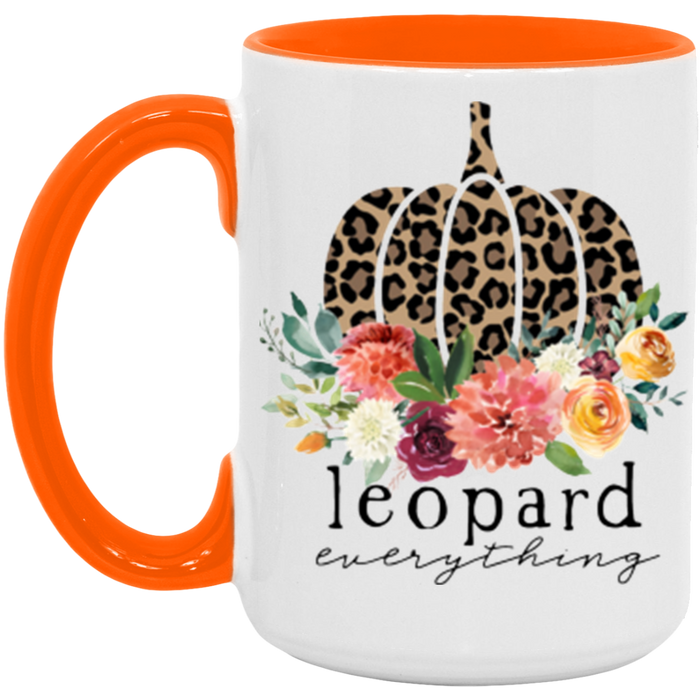 Leopard Everything Pumpkin Mug