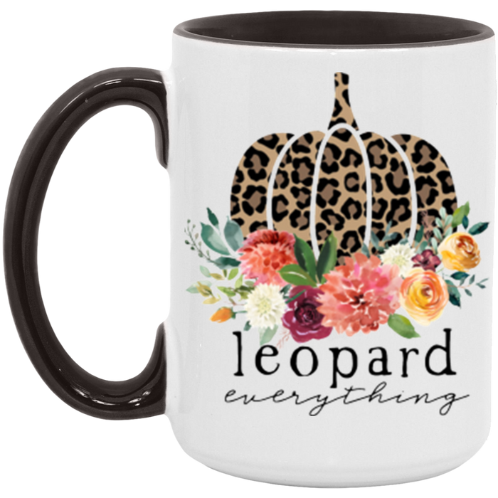 Leopard Everything Pumpkin Mug