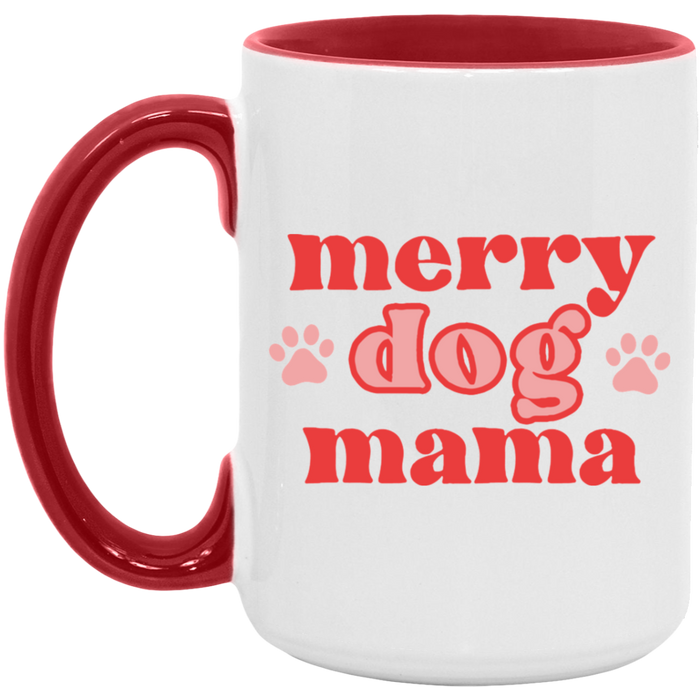 Merry Dog Mama Coffee Mug (Pawprints)
