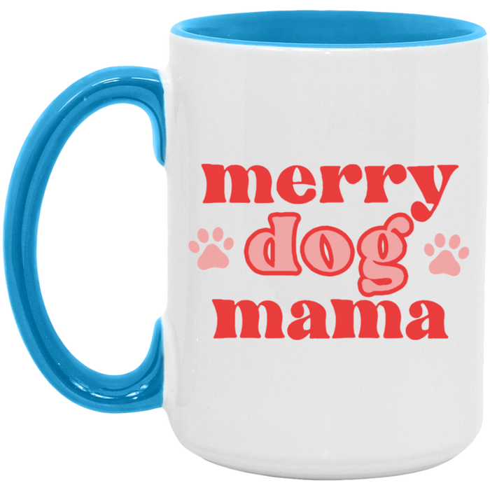 Merry Dog Mama Coffee Mug (Pawprints)