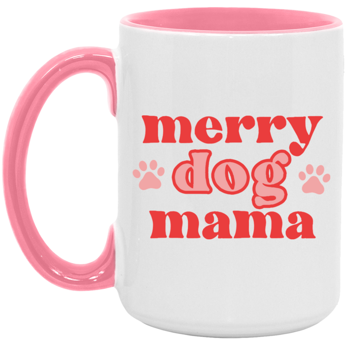 Merry Dog Mama Coffee Mug (Pawprints)