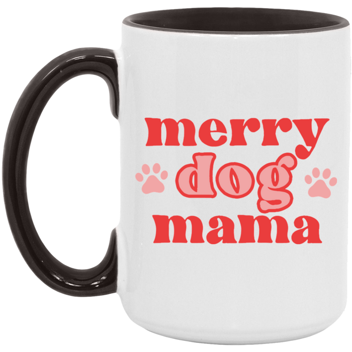 Merry Dog Mama Coffee Mug (Pawprints)