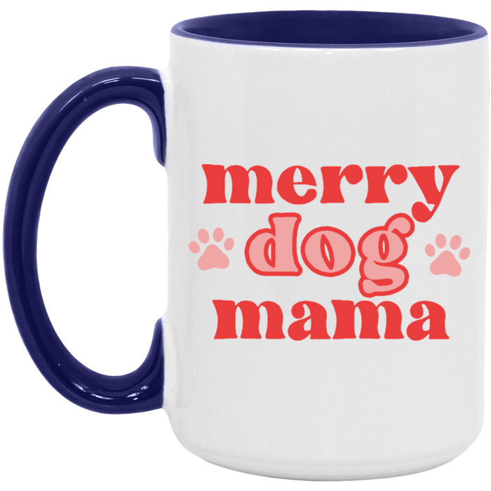 Merry Dog Mama Coffee Mug (Pawprints)