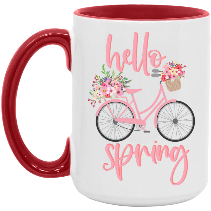 Pink Hello Spring Mug