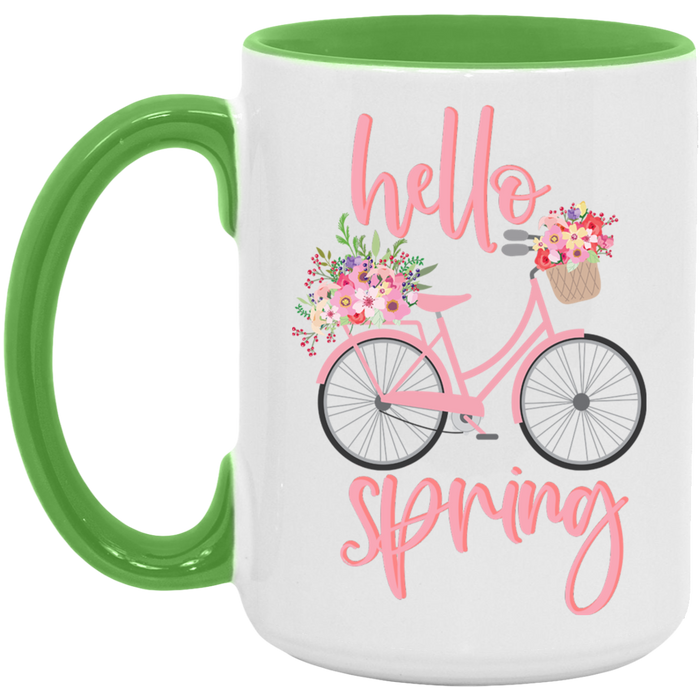 Pink Hello Spring Mug