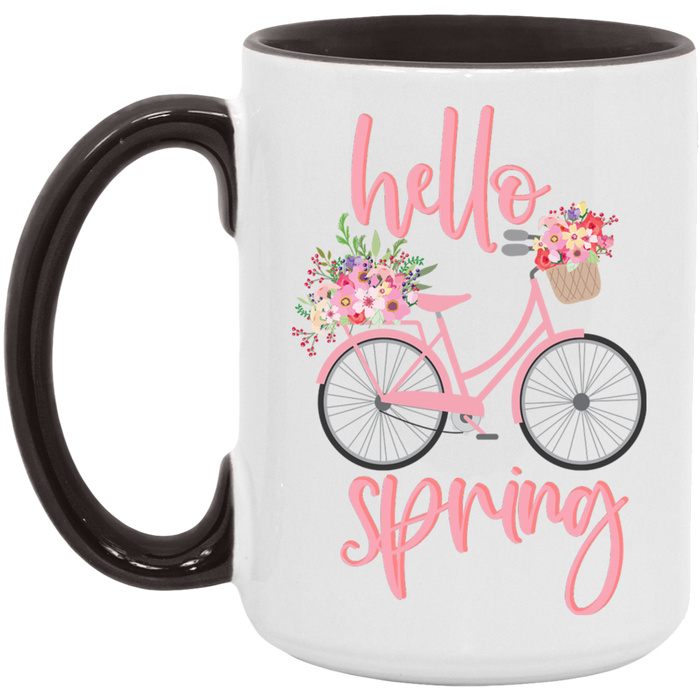 Pink Hello Spring Mug