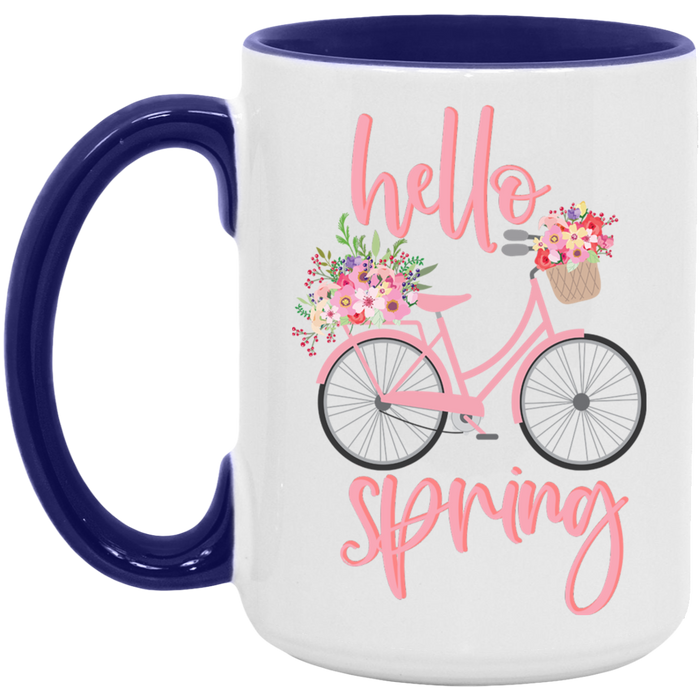 Pink Hello Spring Mug