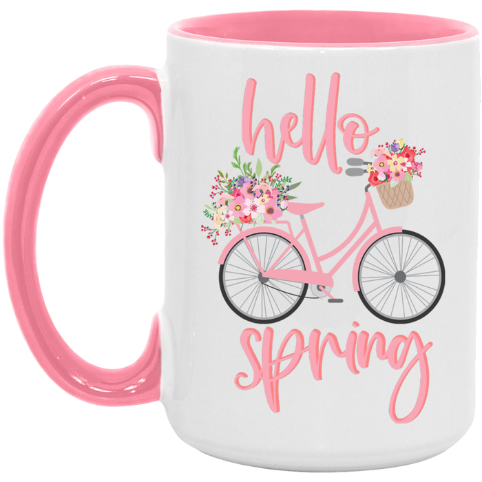 Pink Hello Spring Mug