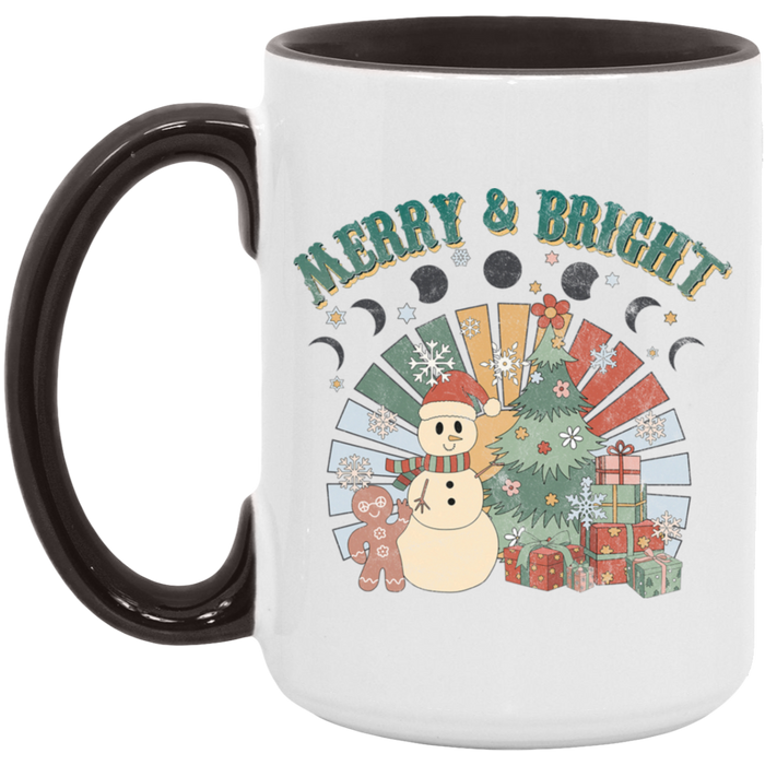Retro Merry and Bright Mug