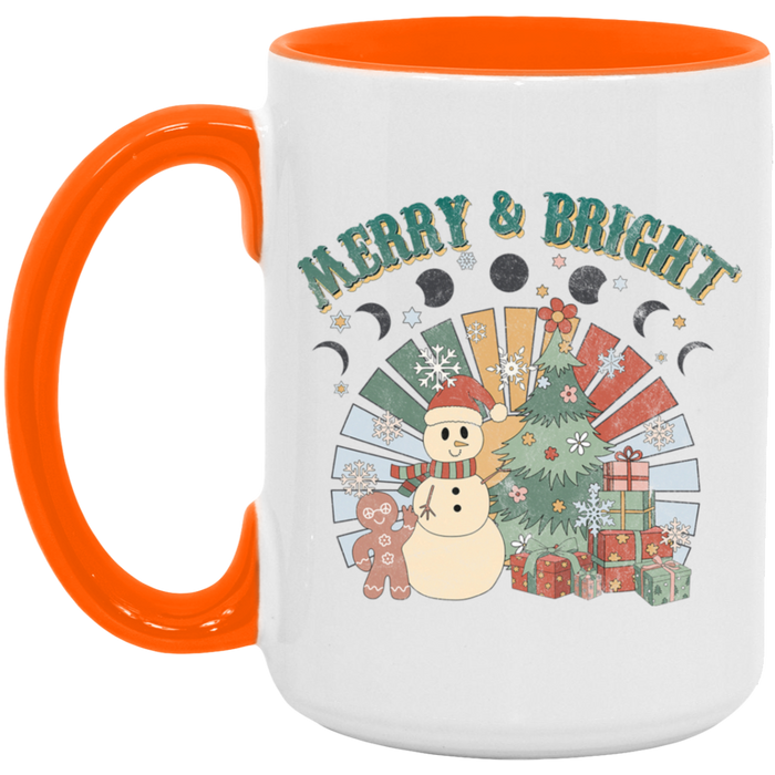 Retro Merry and Bright Mug