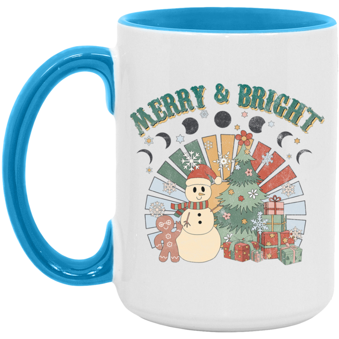 Retro Merry and Bright Mug