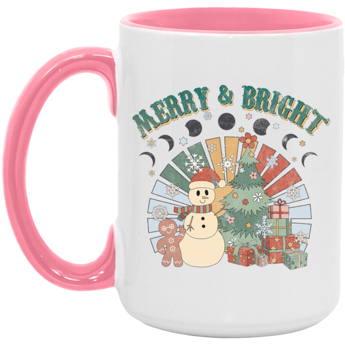 Retro Merry and Bright Mug