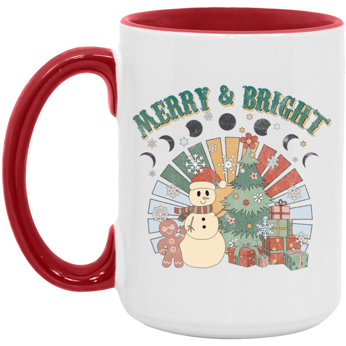 Retro Merry and Bright Mug