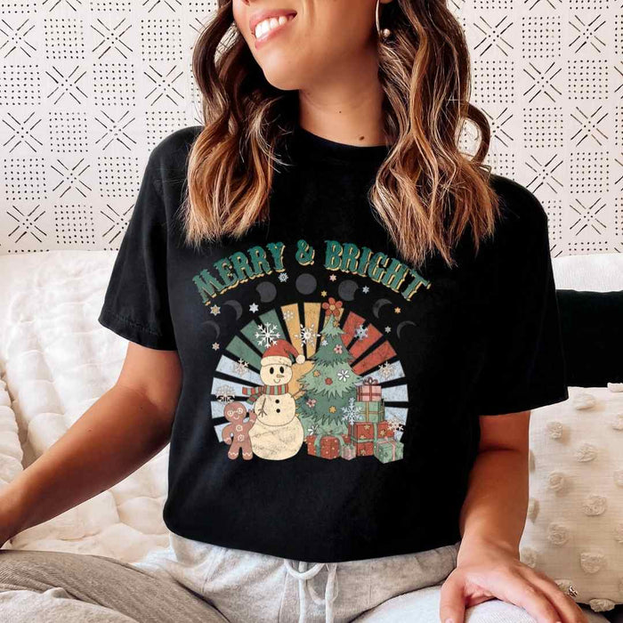 Retro Merry & Bright T-Shirt