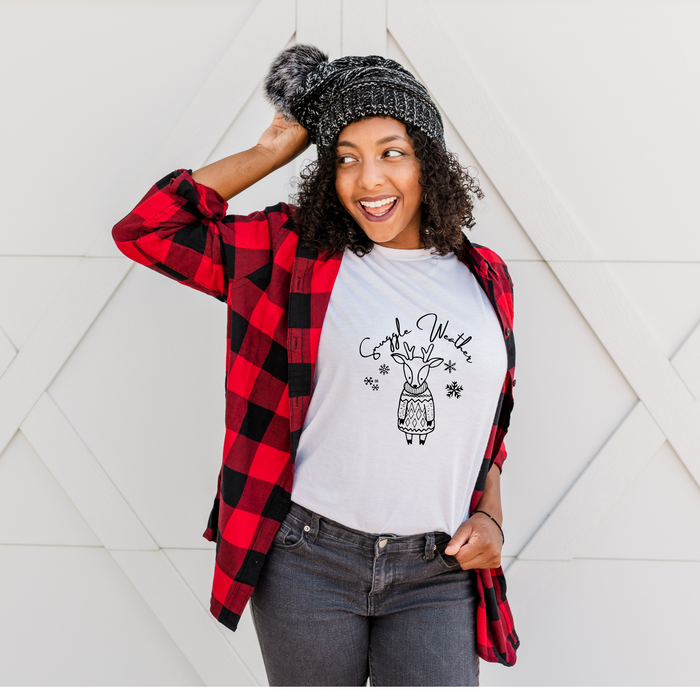 Snuggle Weather Deer  T-Shirt